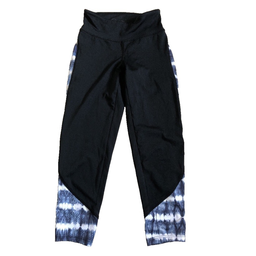 Jessica‎ Simpson The Warm Up Athletic Leggings Sz XS Black Knee Length